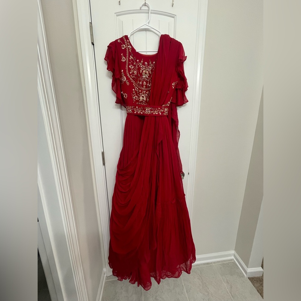 Pre Draped Dress House of Indya Luxe